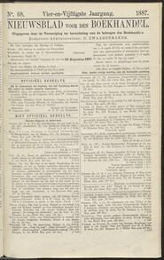 Nieuwsblad voor den boekhandel jrg 54, 1887, no 68, 26-08-1887 in 