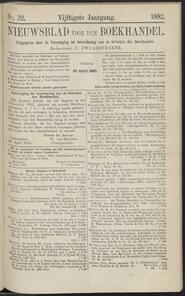 Nieuwsblad voor den boekhandel jrg 50, 1883, no 32, 20-04-1883 in 