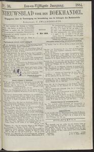 Nieuwsblad voor den boekhandel jrg 51, 1884, no 36, 06-05-1884 in 