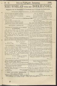 Nieuwsblad voor den boekhandel jrg 53, 1886, no 17, 26-02-1886 in 