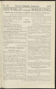 Nieuwsblad voor den boekhandel jrg 54, 1887, no 27, 05-04-1887 in 