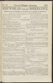 Nieuwsblad voor den boekhandel jrg 54, 1887, no 67, 23-08-1887 in 