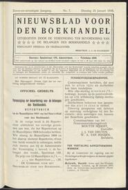 Nieuwsblad voor den boekhandel jrg 77, 1910, no 7, 25-01-1910 in 
