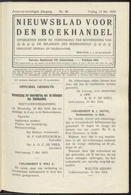 Nieuwsblad voor den boekhandel jrg 77, 1910, no 38, 13-05-1910 in 
