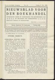 Nieuwsblad voor den boekhandel jrg 76, 1909, no 41, 21-05-1909 in 