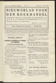 Nieuwsblad voor den boekhandel jrg 77, 1910, no 43, 31-05-1910 in 