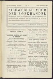 Nieuwsblad voor den boekhandel jrg 74, 1907, no 2, 04-01-1907 in 
