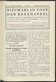 Nieuwsblad voor den boekhandel jrg 74, 1907, no 17, 26-02-1907 in 