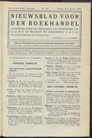 Nieuwsblad voor den boekhandel jrg 74, 1907, no 68, 23-08-1907 in 