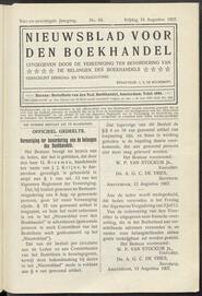 Nieuwsblad voor den boekhandel jrg 74, 1907, no 66, 16-08-1907 in 