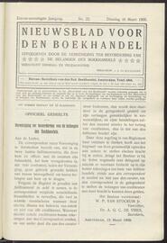 Nieuwsblad voor den boekhandel jrg 76, 1909, no 22, 16-03-1909 in 