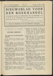 Nieuwsblad voor den boekhandel jrg 73, 1906, no 22, 16-03-1906 in 