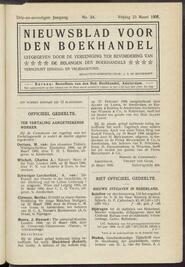 Nieuwsblad voor den boekhandel jrg 73, 1906, no 24, 23-03-1906 in 