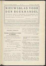Nieuwsblad voor den boekhandel jrg 74, 1907, no 41, 21-05-1907 in 