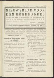 Nieuwsblad voor den boekhandel jrg 74, 1907, no 48, 14-06-1907 in 