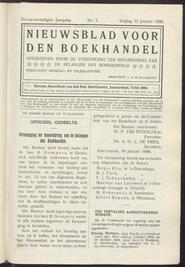 Nieuwsblad voor den boekhandel jrg 76, 1909, no 7, 22-01-1909 in 