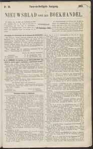 Nieuwsblad voor den boekhandel jrg 32, 1865, no 39, 28-09-1865 in 