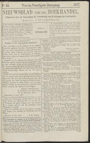Nieuwsblad voor den boekhandel jrg 44, 1877, no 83, 16-10-1877 in 