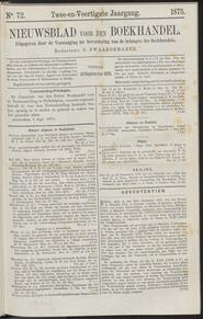 Nieuwsblad voor den boekhandel jrg 42, 1875, no 72, 10-09-1875 in 