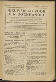 Nieuwsblad voor den boekhandel jrg 90, 1923, no 21, 13-03-1923 in 