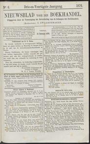 Nieuwsblad voor den boekhandel jrg 43, 1876, no 6, 21-01-1876 in 