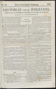 Nieuwsblad voor den boekhandel jrg 43, 1876, no 29, 11-04-1876 in 