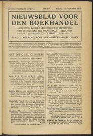 Nieuwsblad voor den boekhandel jrg 87, 1920, no 68, 10-09-1920 in 