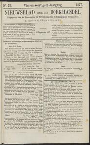 Nieuwsblad voor den boekhandel jrg 44, 1877, no 78, 28-09-1877 in 
