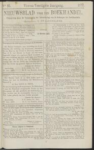 Nieuwsblad voor den boekhandel jrg 44, 1877, no 85, 23-10-1877 in 
