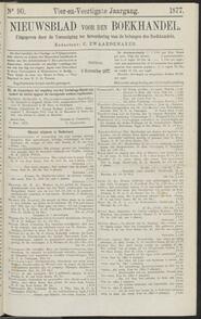 Nieuwsblad voor den boekhandel jrg 44, 1877, no 90, 09-11-1877 in 