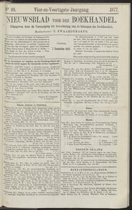 Nieuwsblad voor den boekhandel jrg 44, 1877, no 98, 07-12-1877 in 