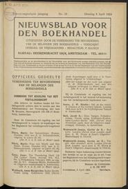 Nieuwsblad voor den boekhandel jrg 91, 1924, no 28, 08-04-1924 in 
