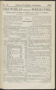 Nieuwsblad voor den boekhandel jrg 48, 1881, no 95, 22-11-1881 in 