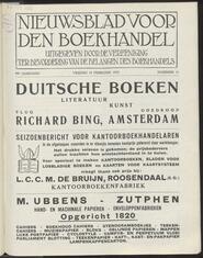 Nieuwsblad voor den boekhandel jrg 99, 1932, no 14, 19-02-1932 in 