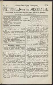 Nieuwsblad voor den boekhandel jrg 48, 1881, no 97, 29-11-1881 in 