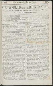 Nieuwsblad voor den boekhandel jrg 41, 1874, no 104, 31-12-1874 in 