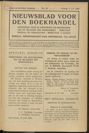 Nieuwsblad voor den boekhandel jrg 89, 1922, no 58, 21-07-1922 in 