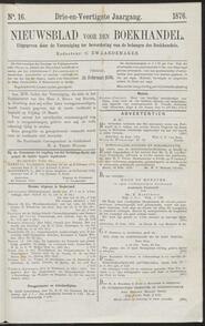 Nieuwsblad voor den boekhandel jrg 43, 1876, no 16, 25-02-1876 in 