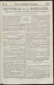 Nieuwsblad voor den boekhandel jrg 42, 1875, no 54, 09-07-1875 in 