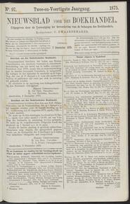 Nieuwsblad voor den boekhandel jrg 42, 1875, no 97, 07-12-1875 in 