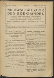 Nieuwsblad voor den boekhandel jrg 90, 1923, no 29, 10-04-1923 in 