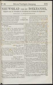 Nieuwsblad voor den boekhandel jrg 43, 1876, no 20, 10-03-1876 in 