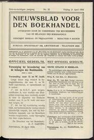 Nieuwsblad voor den boekhandel jrg 83, 1916, no 32, 21-04-1916 in 