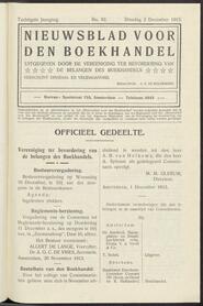 Nieuwsblad voor den boekhandel jrg 80, 1913, no 92, 02-12-1913 in 