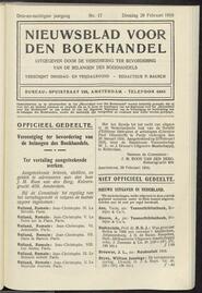 Nieuwsblad voor den boekhandel jrg 83, 1916, no 17, 29-02-1916 in 