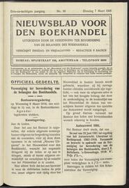 Nieuwsblad voor den boekhandel jrg 83, 1916, no 19, 07-03-1916 in 