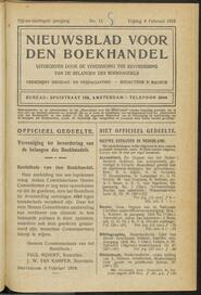 Nieuwsblad voor den boekhandel jrg 85, 1918, no 11, 08-02-1918 in 