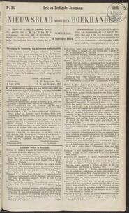 Nieuwsblad voor den boekhandel jrg 33, 1866, no 36, 06-09-1866 in 