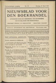 Nieuwsblad voor den boekhandel jrg 84, 1917, no 23, 20-03-1917 in 