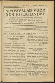 Nieuwsblad voor den boekhandel jrg 86, 1919, no 62, 08-08-1919 in 